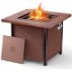 30 Inch Res Outdoor Propane Fire Pit 50,000 BTU Adjustable Flame Square Fire Table
