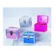 Acrylic material clear and transparent PVC cosmetic boxes XJ-2K039  