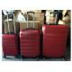 Customized ABS Trolley Luggage , 3 Pcs Luggage Travel Set Bag Abs Trolley