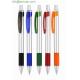 China manufacture professional ball pen producer,silver body plastic ball pen