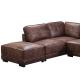 L Shape Modern Leather Sofa Anti Abrasion Multipurpose For Apartment