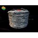 High Tensile Strength Galvanized Barbed Wire Hot Dipped For Airport Prison Security Fence