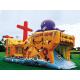 Inflatable Ship Playground In Ship Design With Animal Cartoon Pictures