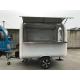 White Mobile Food Truck For Hot Dog Hamburger Ice Cream Food Van