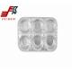 6 Compartment Disposable Cake Baking Pans SGS certification