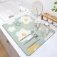 Rectangle Kitchen Tableware Home Restaurant Hotel Polyester Dish Drying Mat Quick Dry