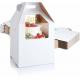 Corrugated Wedding Tall Custom Cake Box Packaging With Two Window