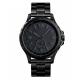 IP Black Electroplating Mens Quartz Watch Small Dial With 22mm SS Strap