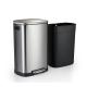Smudge Resistant 50 Liter Stainless Steel Garbage Can