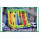 Adult Inflatable Slide 9.5*7.5*6.5m Colorful Inflatable Bouncer Slide With Climbing Wall For Amusement Park