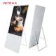 White Android LCD Portable Digital Signage High Performance Easily Move For Shop