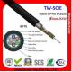 Bullet Resistant Armoured Optic Fibre Cable Double Jacket  Ethernet Light Weight