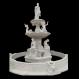 Garden Freestanding marble stone fountain with pool, china marble sculpture supplier