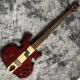 Custom ALEMBIC Style 4 Strings Bass Guitar Neck Through Body Cut Bottom Heart