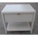 Wooden 5-star hotel furniture stone top night stand/bed side table NT-0012