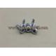 White zinc plated self drilling screws