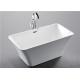 1 Person Square Freestanding Bathtub With Central Drain 1700 * 800 * 600mm