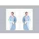 Anti Static Disposable Waterproof Gowns , Disposable Hospital Gowns Blue Color