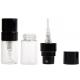 2ml Transparent Glass With Black Plastic Lid , Glass Pump Bottles for  Alcohol disinfection