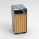 ISO14001 Approved Public 45L Wood Trash Container
