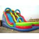 Commercial PVC Tarpaulin Inflatable Theme Park With Double Slide Combo