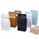 White Block Bottom Recyclable Tea Packaging Pouch