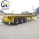 12500x2500x1650mm 3axles 45FT Flatbed Semi Trailer 4axles 53FT Trailer Container