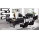 modern office leather manager table/leather office manager desk furniture