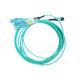 MTP MPO To LC OM3 OM4 Multimode Patch Cord Breakout Fanout Cable