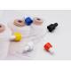 Plastic Glass Dropper Caps Screw Colorful Essential Oil Droppers For Bottles