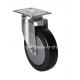 110kg Maximum Load Zinc Plated Plate Swivel PU Caster Z5715-67 with High Load Capacity