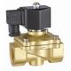 24VDC Brass Electric Water Solenoid Valve 2 Way Zero Differential Pressure