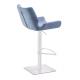 Square Steel Base Gas Lift 57x50x109cm High Stools Chair