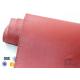 Red Silicone Coated Fiberglass Fabric Engine Thermal Insulation 1mm 30oz 39