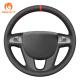 Premium Car Interior Accessory Custom hand sewing Black Genuine Leather steering wheel cover for Holden Commodore Ute 2006-2013