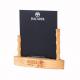 Rewriteable Blackboard Laser Logo Nature Wood Table Top Menu Holders