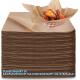 Grease Proof Deli Wrappers - Pre Cut Natural Wax Paper Sheets - Recyclable Food Basket Liners -Kraft Deli