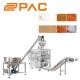 SUS304 Frame Weigher Packing Machine PLC System For Snacks Puffed Food