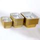 Tin Foil Round BBQ Customize Packing Boxes Takeaway Aluminium Bento Box With Lid