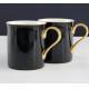 certifiction SGS/CE 3930 bone china coffe mug with gilt golden handle custom printed ceramic mugs ash more than 45%