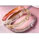 Bracelet female gift 18K gold letter Naan zircon jewelry stainless steel cross gold bracelet wholesale