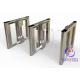 100mm Wide Slim Swing Turnstile Barrier Fast Passage Automatic RFID Reader For Lobby