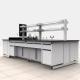 Commercial Chemistry Lab Table Top Stainless Steel Workbench With Cabinets