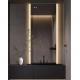 Smart LED Hotel Bathroom Vanity Mirrors Wall Mounted Frameless Defogger Dimmer