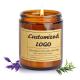 Clear Amber Reusable Glass Candle Jars Bulk For Household