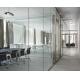 12mm Aluminium Frame  Movable Glass Office Partitions Solid Interior