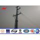 132KV Metal Transmission Line Electrical Power Poles 50 years warrenty