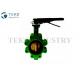 API609 Standard Ductile Iron Industrial Butterfly Valves Resilient Seated For Water Distribution