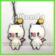Custom pvc cartoon cute animal figures pendants for keychains phone bags