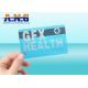 CR80 Size Clear transparent business card RFID with black magnetic stripe